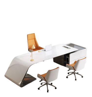 ISO9001/ISO14001 인증을 받은 MDF 베이킹 라크 작업 테이블 관리자 책상