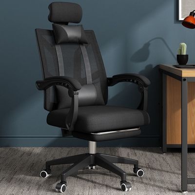 홈 오피스 게임 및 연구용 높은 뒷 메시 오피스 의자 회전 좌우 PC 의자
