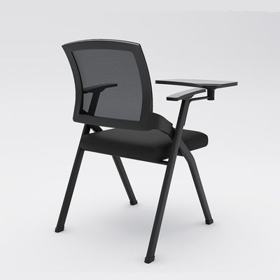 오피스 포장 접이식 훈련 의자, 매시 글쓰기 패드와 태블릿 팔