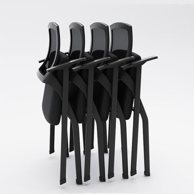 오피스 포장 접이식 훈련 의자, 매시 글쓰기 패드와 태블릿 팔