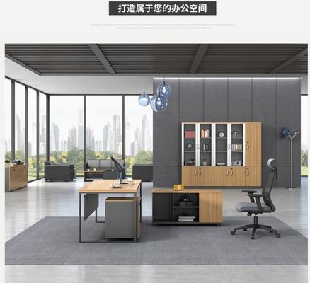 하나의 컨테이너 L형 홈 임원 사무실 컴퓨터 책상 OEM
