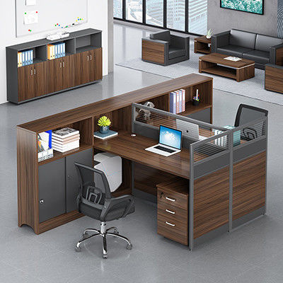 ISO9001/ISO14001 인증을 받은 직원 사무실 책상과 의자 조합 2명 또는 4명
