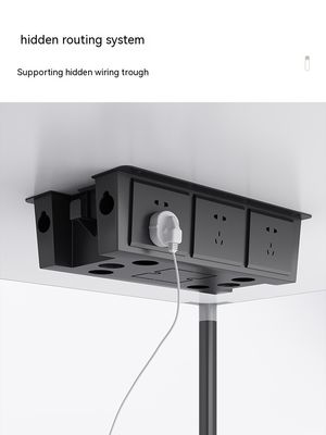 현대 사무실 가구 MDF 패널 사무실 테이블 및 의자 직원 책상 세트