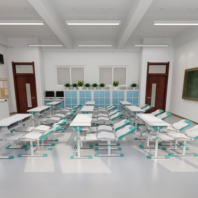 모던 디자인 연구 학교 가정 교육을위한 조정 가능한 책상 및 의자 세트