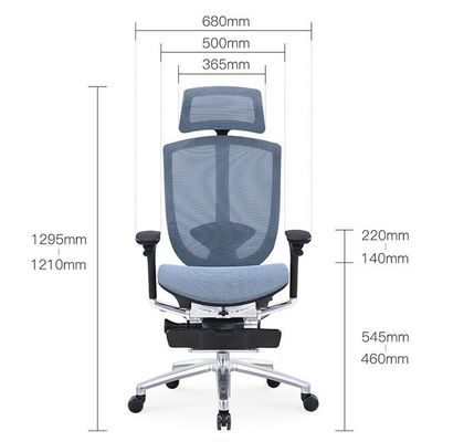 알루미늄 프레임과 편안한 좌석과 함께 메시 백 인 Ergonomic 사무실 의자